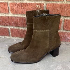Portland Leather Patina Suede Booties